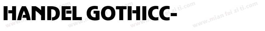 HANDEL GOTHICC字体转换